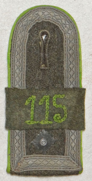 Army 115th Pz. Grenadier Regt. Feldwebel Shoulder Board