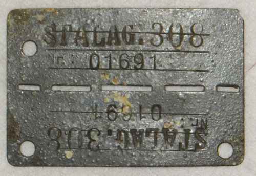 WW II German POW "I.D." Tag