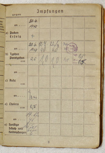 Army Soldbuch for NCO