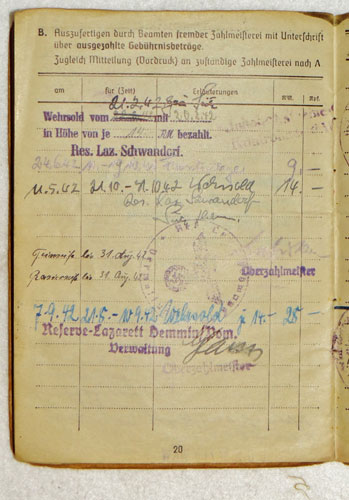 Army Soldbuch for NCO