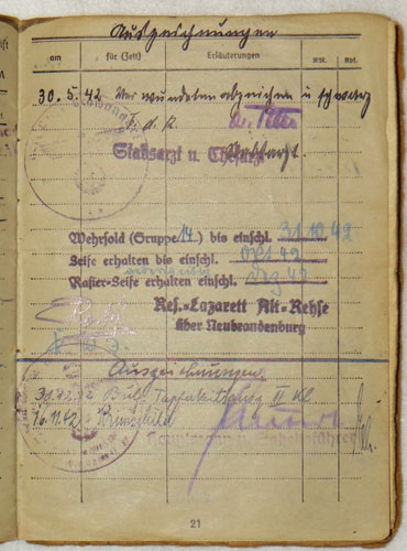 Army Soldbuch for NCO