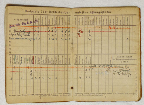 Army Soldbuch for NCO