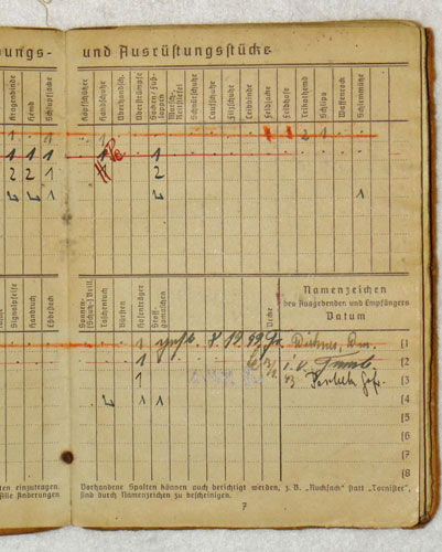 Army Soldbuch for NCO