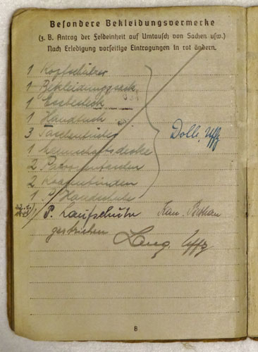 Army Soldbuch for NCO