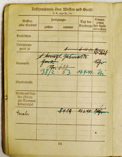 Army Soldbuch for NCO