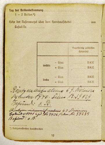 Army Soldbuch for NCO