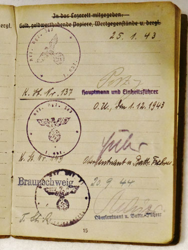 Army Soldbuch for NCO