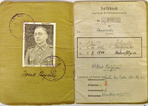 Army Soldbuch for NCO