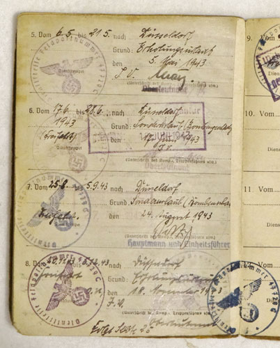 Army Soldbuch for NCO