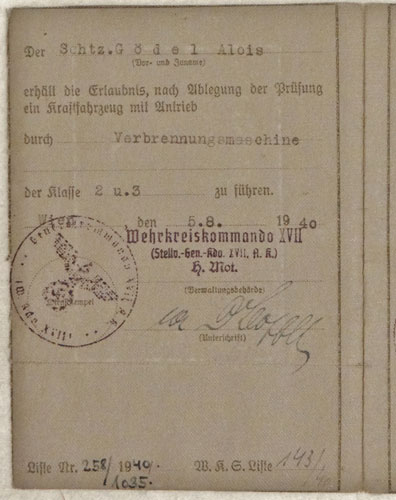 Army Armed Forces Driving Permit