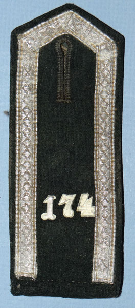 Army 174th Infantry Regt. 81st Infantry Div. Unteroffizier Shoulder Board Army 174th Infantry Regt. 81st Infantry Div. Unteroffizier Shoulder Board