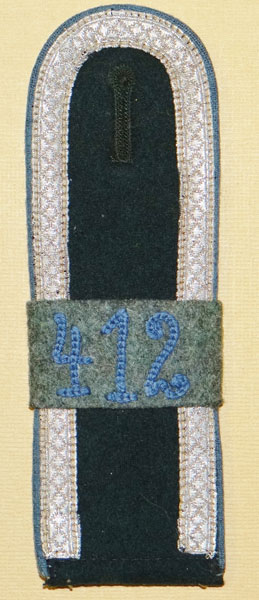 Army 412th Transport Regt. Unteroffizier Shoulder Board Army 412th Transport Regt. Unteroffizier Shoulder Board
