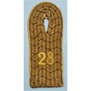 WW I German Leutnant 28th Infantry Regt. Shoulder Board