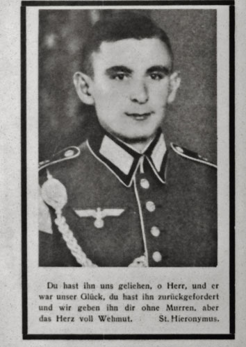 Army Remembrance Card for "Peter Thelen"