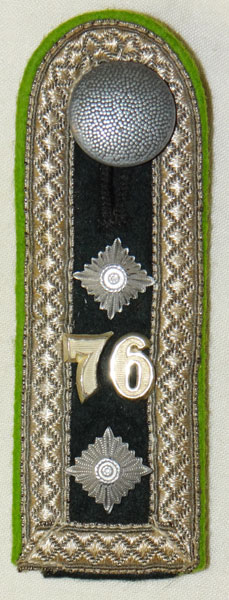 Army 76th Panzer Grenadier Regt. 20th Panzer Grenadier Div. Oberfeldwebel Shoulder Board Army 76th Panzer Grenadier Regt. 20th Panzer Grenadier Div. Oberfeldwebel Shoulder Board