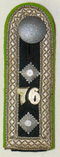 Army 76th Panzer Grenadier Regt. 20th Panzer Grenadier Div. Oberfeldwebel Shoulder Board