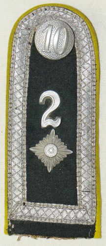 Army 2nd Signal Battalion 12th Panzer Div. Feldwebel Shoulder Board