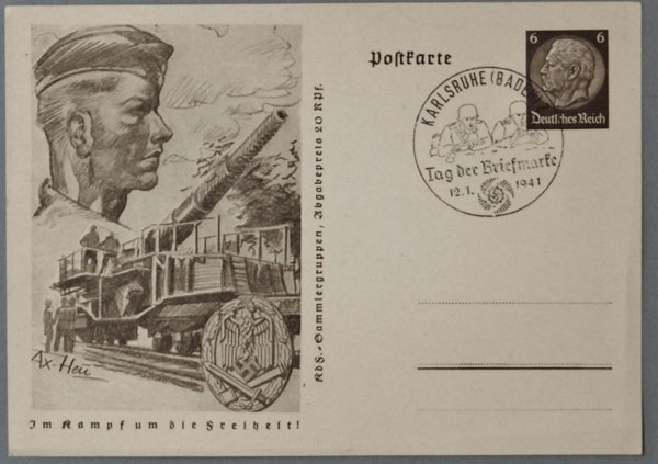 Tag Der Briefmarke 1941 Postcard Tag Der Briefmarke 1941 Postcard