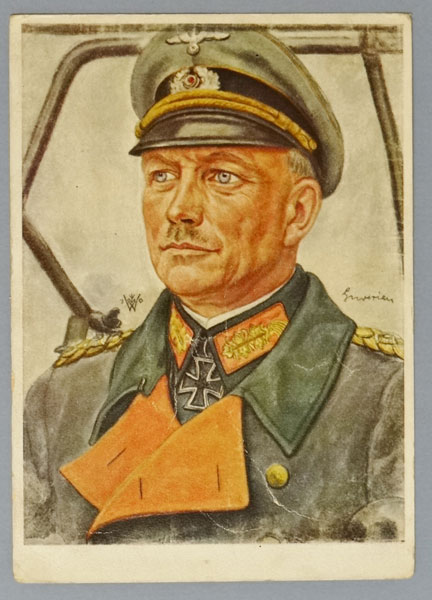Wolfgang Willrich Colored Drawing of Generaloberst "Guderian"