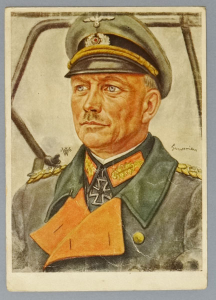 Wolfgang Willrich Colored Drawing of Generaloberst "Guderian" Wolfgang Willrich Colored Drawing of Generaloberst "Guderian"