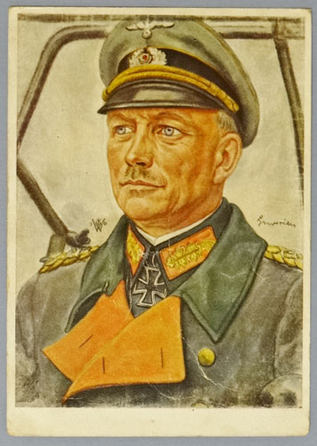 Wolfgang Willrich Colored Drawing of Generaloberst "Guderian"