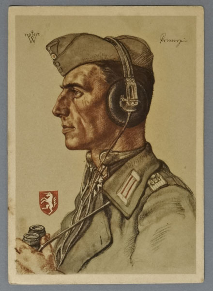 Wolfgang Willrich Color Drawing of "Leutnant Hugo Primozic" Wolfgang Willrich Color Drawing of "Leutnant Hugo Primozic"