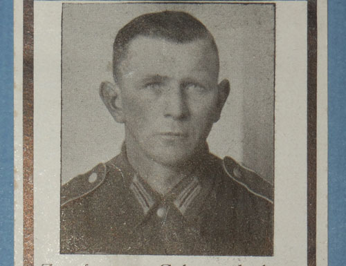 Army Enlisted Man Remembrance Card