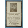 Army Enlisted Man Remembrance Card