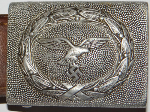 Luftwaffe NCO/EM Buckle with Leather Tab