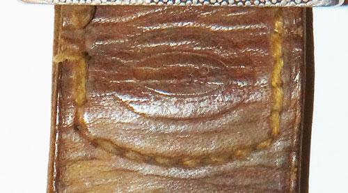 Army NCO/EM Aluminum Buckle with 1938 Dated Leather Tab