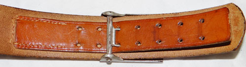"Gendarmerie" Police NCO/EM Brown Leather Belt & Buckle