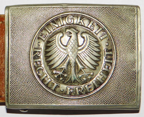 West German NCO/EM Buckle with Leather Tab