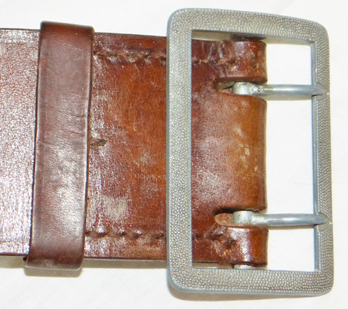 Luftwaffe Officers Brown Leather Belt with Open Claw Buckle