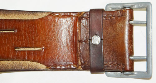 Luftwaffe Officers Brown Leather Belt with Open Claw Buckle