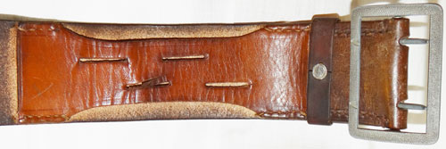 Luftwaffe Officers Brown Leather Belt with Open Claw Buckle