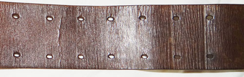 Luftwaffe Officers Brown Leather Belt with Open Claw Buckle