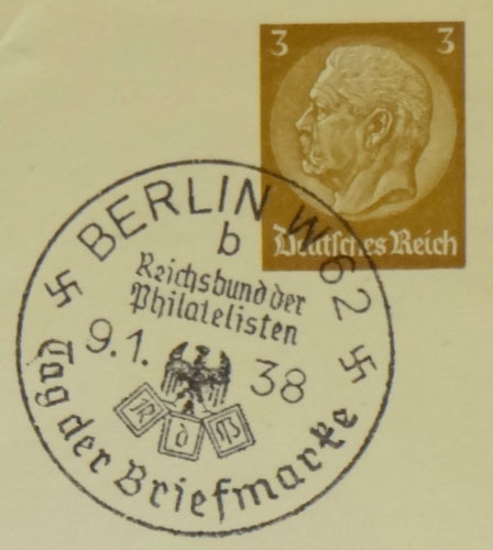 1938 "Tag Der Briefmarke" Post Card