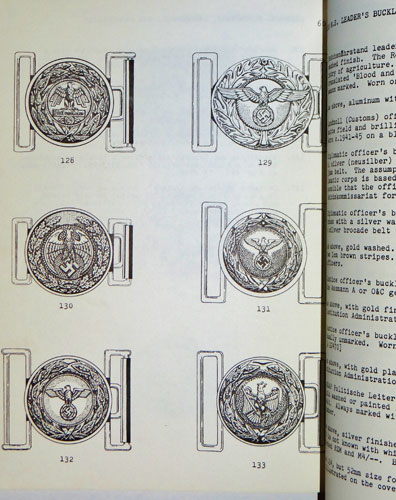 "BOOK" 1974 1st Edition "German Belt Buckles 1919-1945"