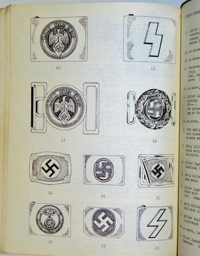 "BOOK" 1974 1st Edition "German Belt Buckles 1919-1945"