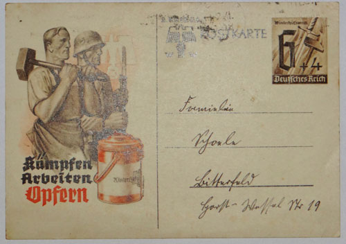 German WHW 1940 Postcard