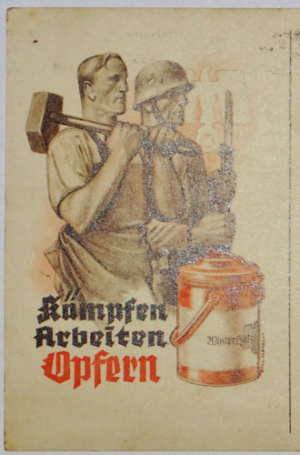 German WHW 1940 Postcard