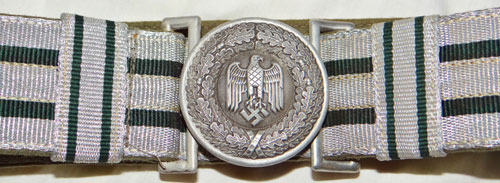 Army Officers Dress Brocade Belt & Buckle