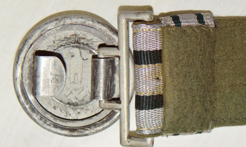 Army Officers Dress Brocade Belt & Buckle