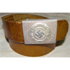 Police "Gendarmerie" NCO/EM Brown Leather Belt & Buckle