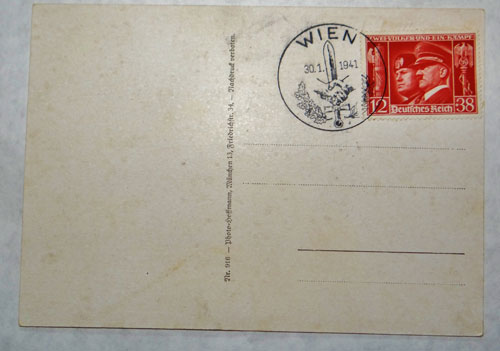 Colored Hitler Postcard