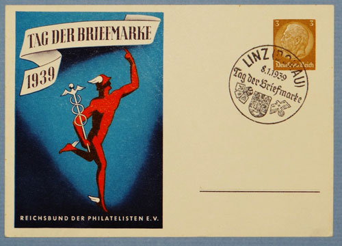 1939 Tag Der Briefmarke Postcard