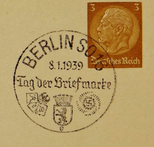 1939 Tag Der Briefmarked Postcard