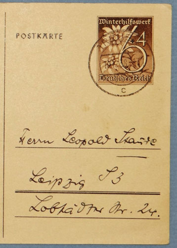1938/39 WHW Postcard