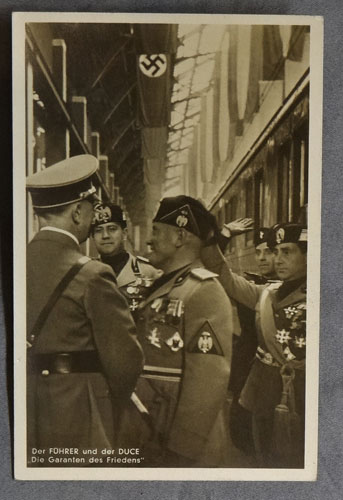 Der Fuhrer & der Duce Postcard