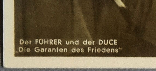 Der Fuhrer & der Duce Postcard